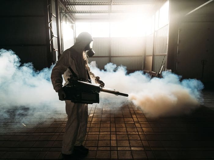 Обработка горячим туманом от клопов